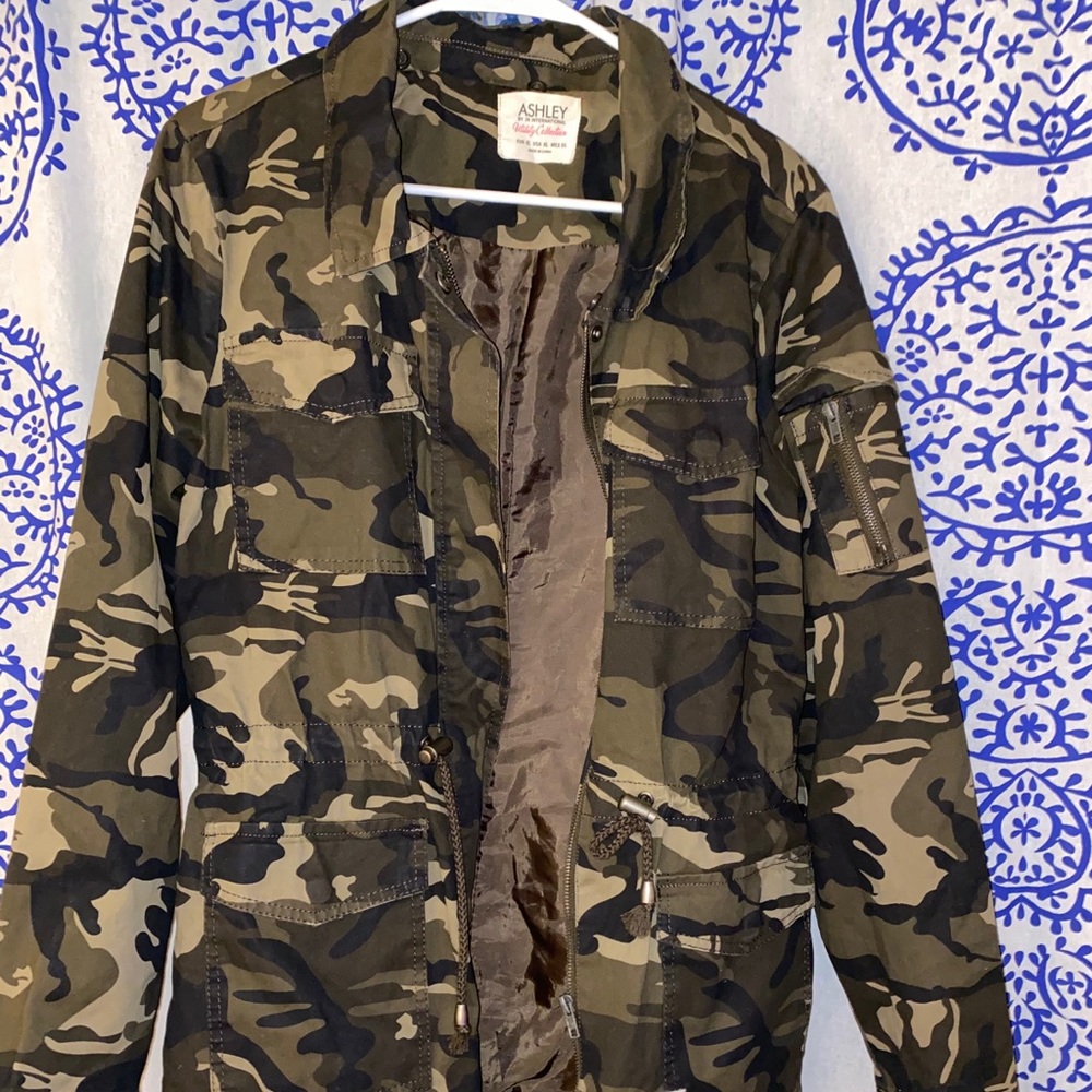 Ashley by 26 International Camo Bomber Jacket